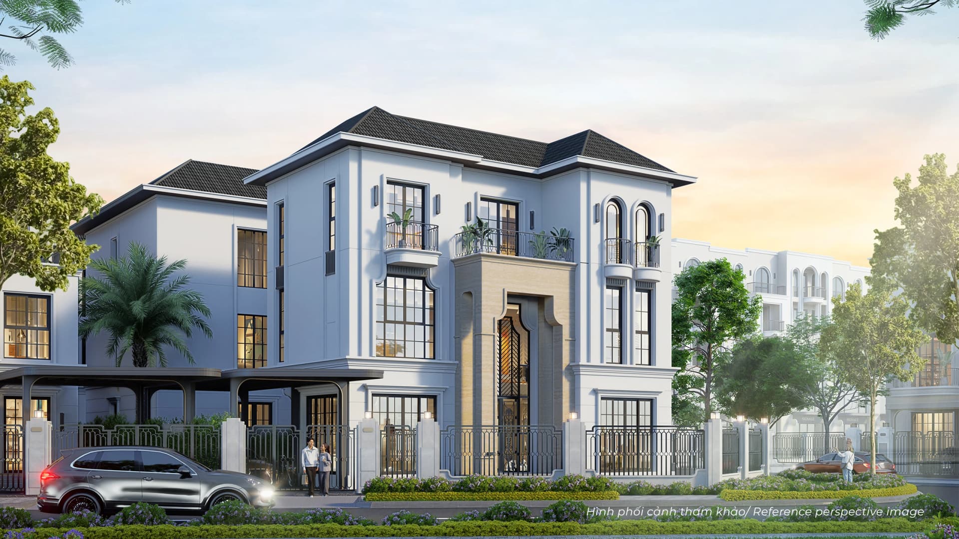Phối cảnh biệt thự tại Hồng Hạc City