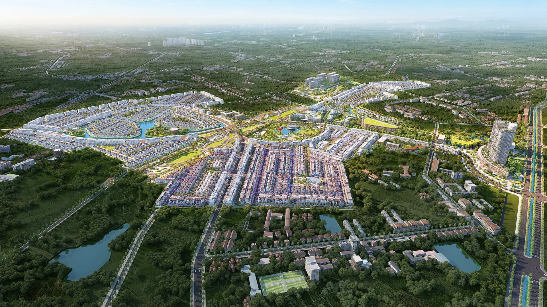 Toàn cảnh thi công phân khu Hồng Phát Khu F1-2 — Hồng Hạc City