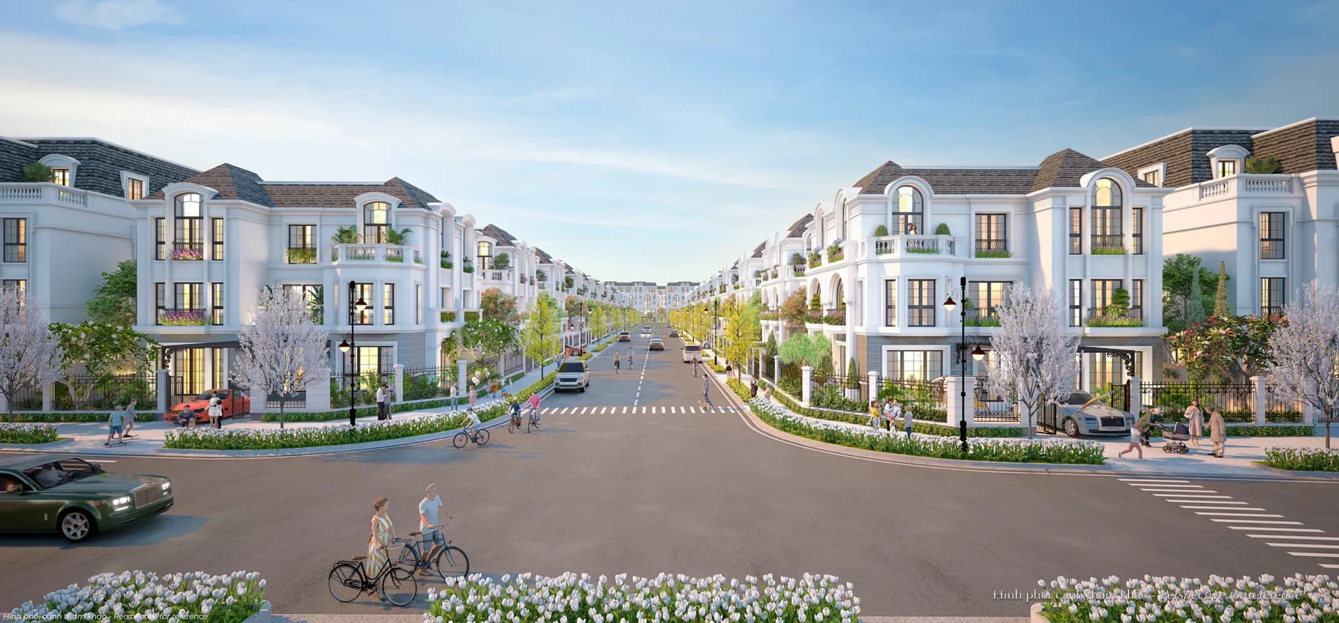 Dãy phố và sản phẩm thấp tầng phân khu Hồng Phát — Hồng Hạc City